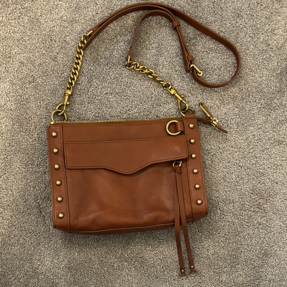 Rebecca Minkoff Handbags - Rebecca Minkoff Tan Crossbody Bag with Gold Accents